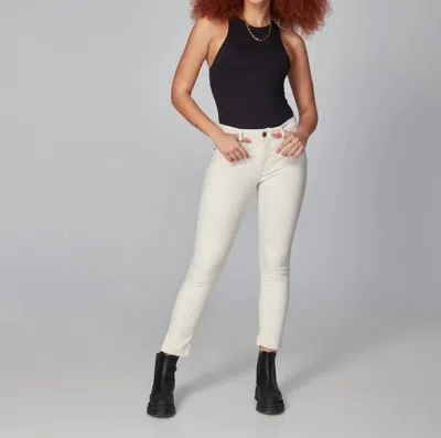 Lola Jeans High Waist Skinny Jean In Ivory In Beige