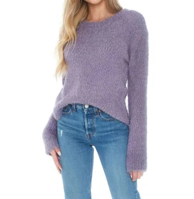 Bb Dakota Get A Crew Sweater In Steel Lavender In Purple