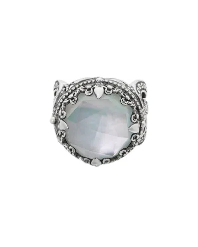 Konstantino Silver Pearl Ring In Multi