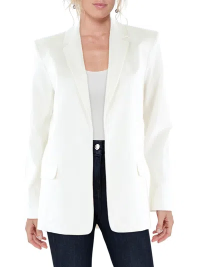 Calvin Klein Womens Work Wear Business Open-front Blazer In White