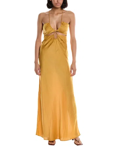 Ba&sh Ba & Sh Strappy Maxi Dresses In Yellow