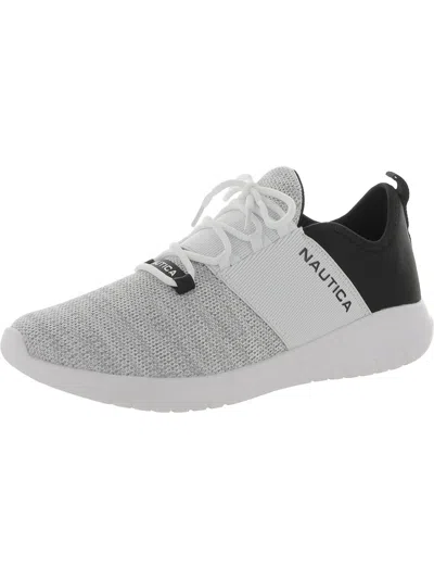 Nautica Womens Manmade Slip On Casual And Fashion Sneakers In Grey