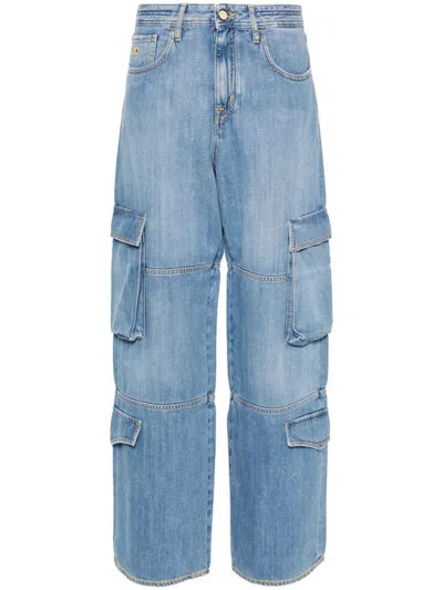 Jacob Cohen Riri Logo-embroidered Jeans In Blue