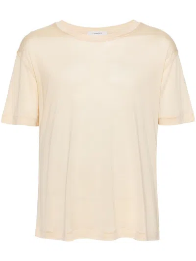 Lemaire Soft Ss T-shirt Clothing In Yellow & Orange