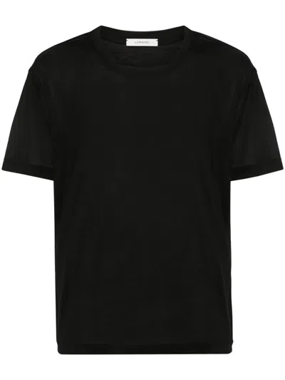 Lemaire Soft Ss T-shirt Clothing In Black