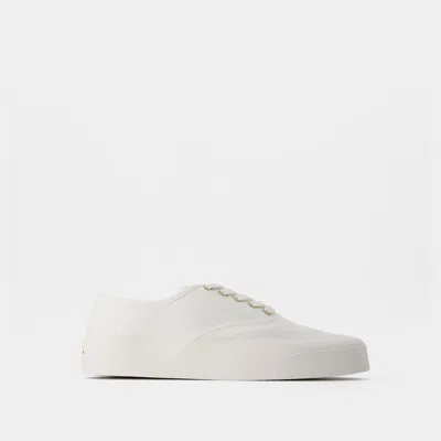Maison Kitsuné Lace Up Sneakers - Maison Kitsune - Cotton - White
