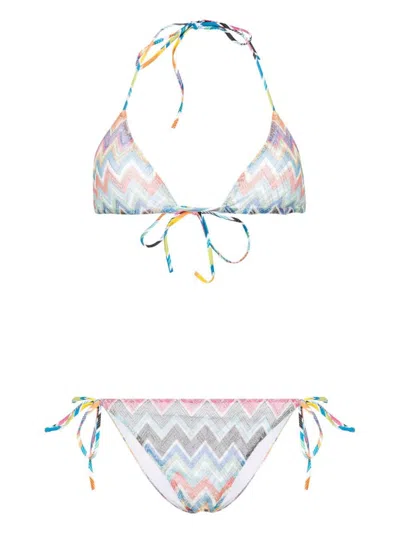 Missoni Triangle Bikini Set In Multicolour