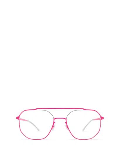 Mykita Eyeglasses In Silver/neon Pink