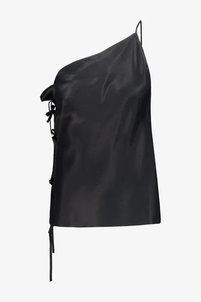 Rick Owens One-shoulder Top Clothing In Black