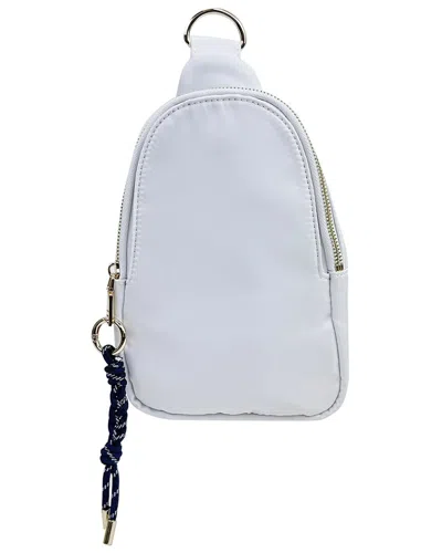 Ahdorned Nora Sling Bag With Fashion Straps In White