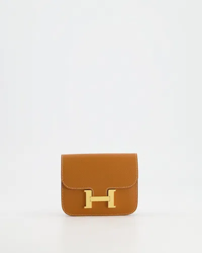 Hermes Constance Slim Belt Bag In Epsom Leather With Hardware In Brown