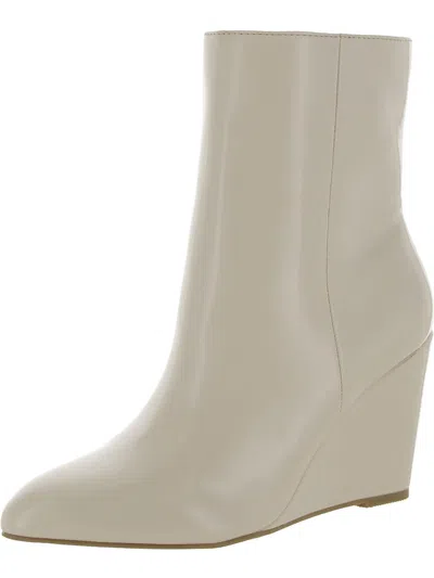 Dolce Vita Pascal Womens Patent Booties In White