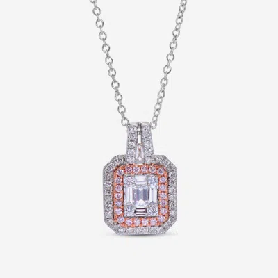 Gregg Ruth 14k Gold,diamond 0.51ct. Tw. And Diamond Pendant Necklace In Pink