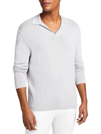 And Now This Mens Split Neck Long Sleeve Henley Shirt In Grey