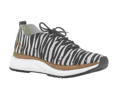 Otbt Women's Alstead Zebra Print Sneaker In Grey