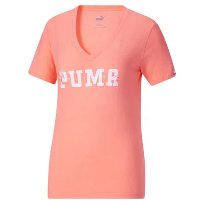 Puma Women's Varsity Bloom Tee In Pink