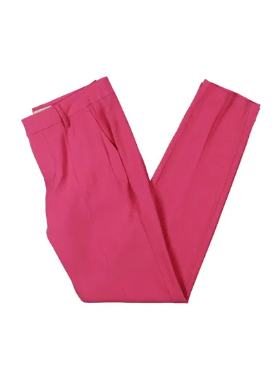 Zadig & Voltaire Womens Mid-rise Pleated Ankle Pants In Pink