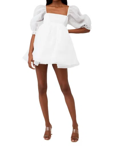 Selkie The Puff Dress In Ivory In White