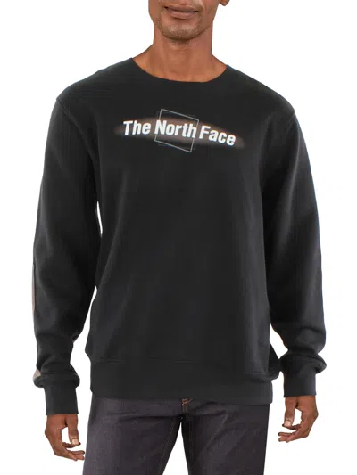 The North Face Mens Crewneck Graphic Sweatshirt In Black