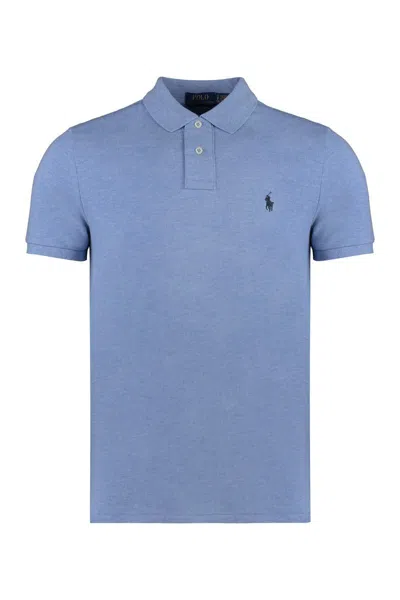 Polo Ralph Lauren Cotton-piqué Polo Shirt In Blue