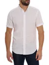 Robert Graham Palmer Short Sleeve Button Down Shirt In White