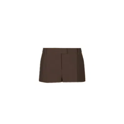 Valentino Tailored Shorts In Brown