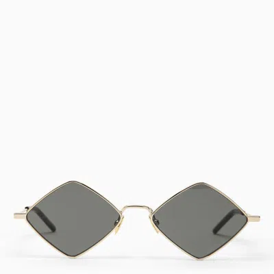Saint Laurent Diamond Gold Sunglasses In Silver