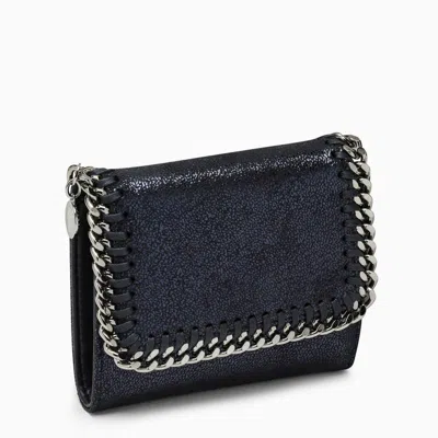 Stella Mccartney Falabella Small Continental Wallet Ink In Blue