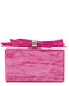 EDIE PARKER Hot Pink Wolf Shard Clutch,WLF1703HOTPM