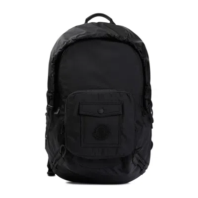 Moncler Makaio Ripstop Nylon Backpack In Black