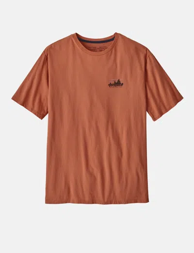 Patagonia '73 Skyline Organic T-shirt In Orange