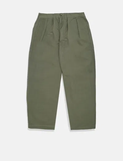 Service Works Twill Part Timer Pant In Olive Green