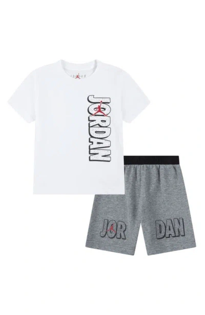 Jordan Rise Little Kids' Shorts Set In Grey