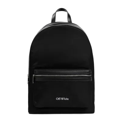 Off-white Off White Man Black Canvas Core Backpack