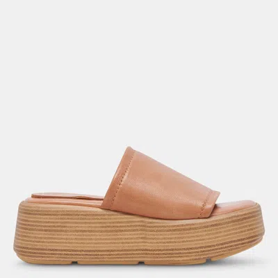 Dolce Vita Canal Sandals Tan Leather In Brown