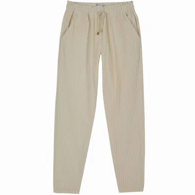 Emile And Ida Women's Relaxed Fit Trousers In Porcelain In White
