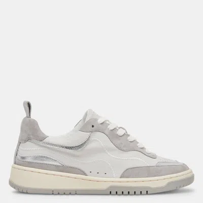 Dolce Vita Adella Sneakers White Grey Leather In Multi