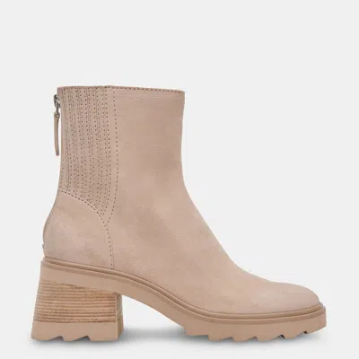 Dolce Vita Martey H2o Wide Boots Taupe Suede In Brown