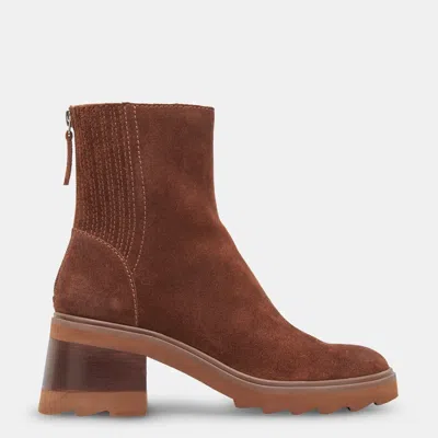 Dolce Vita Martey H2o Wide Boots Cocoa Suede In Cocoa Suede