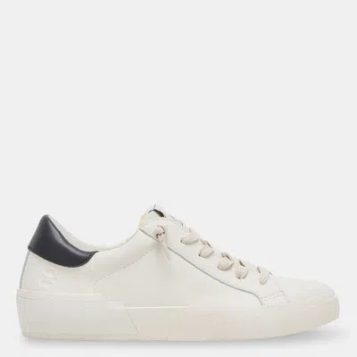 Dolce Vita Zina Foam 360 Sneakers White Black Recycled Leather In Multi