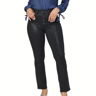 Paige Flaunt Denim Jeans In Black Fog Luxe Coating