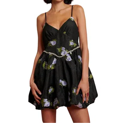 Sister Jane Moon Beam Mini Dress In Black/violet In Multi