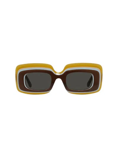 Loewe Rectangle Frame Sunglasses In E