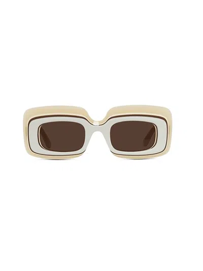 Loewe Rectangle Frame Sunglasses In A