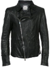 GUIDI CREASED BIKER JACKET,CHM12327974