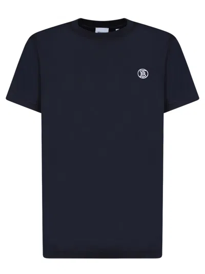Burberry Men's Parker Tb Crew T-shirt In Coal Blue