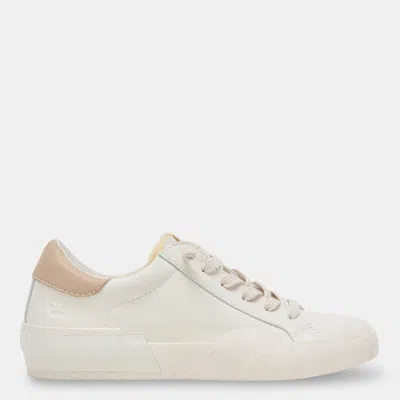 Dolce Vita Zina Foam 360 Sneakers White Dune Recycled Leather In Multi