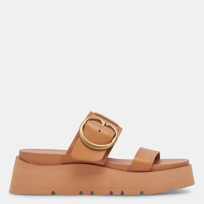Dolce Vita Dex Sandals Tan Leather In Brown