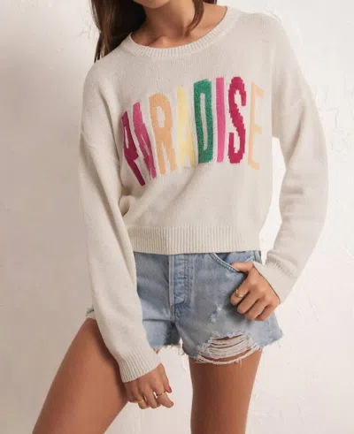Z Supply Paradiso Sweater In White