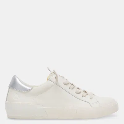 Dolce Vita Zina Foam 360 Sneakers White Silver Recycled Leather In Multi
